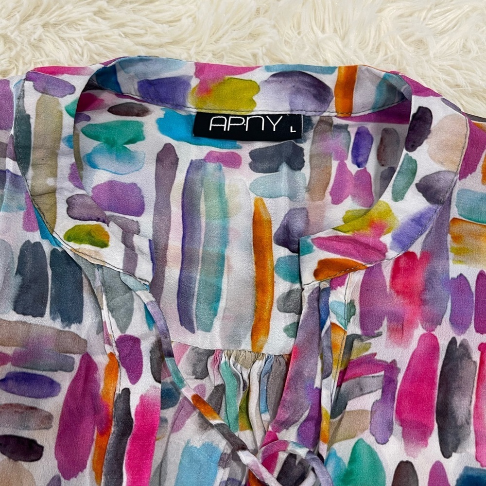 APNY Colorful Abstract Blouse - Picture 9 of 10